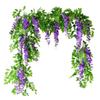 1.8m Wisteria Artificial Flower Vine Photography Props Decoration Home Party Wedding Decoration Photo Studio Background Ornament