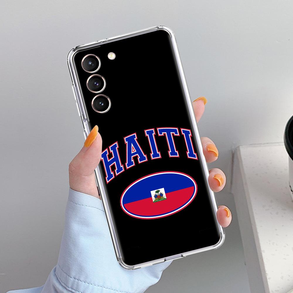 Чехол для телефона Samsung Galaxy S26 S25 S24 S23 S22 Ultra S20 S21 FE 5G Plus Мягкий прозрачный чехол доставка Флаг Гаити