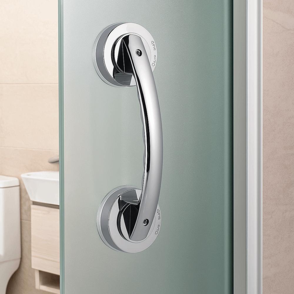 No Punch Shower Grab Bars 7.7 Inch Suction Grip Bar Safety Bars Suction Grab Bar Handicap