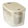Rice Container Airtight Press Lid PP Large Capacity Rice Storage Bin for Home Use