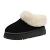 Autumn and Winter New Thick-soled Warm Snow Boots Women's Thickened Warm Fur Integrated Outer Wear One Pedal Hair Boots