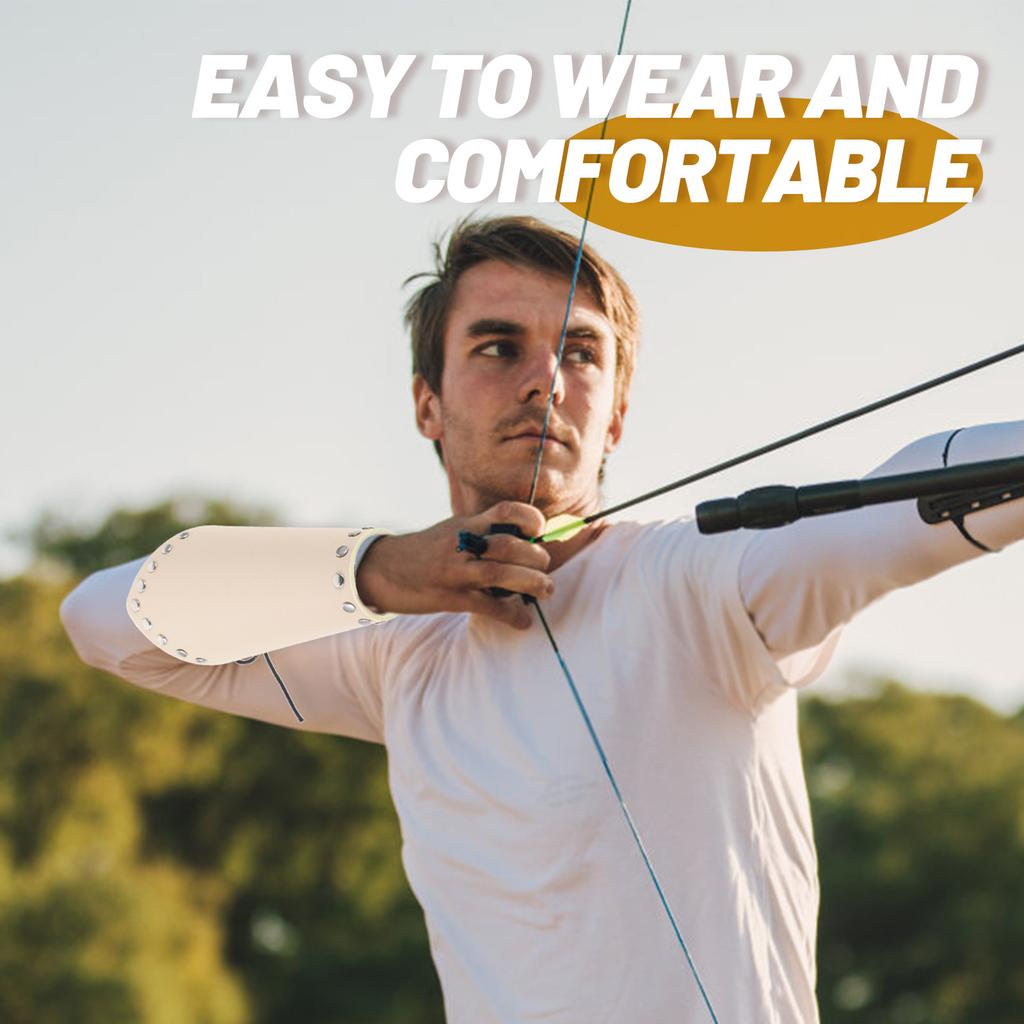 1 Pair Adjustable Archery Arm Guard For Adults Portable Wear-Resistant Forearm Protector Shooting Accessory