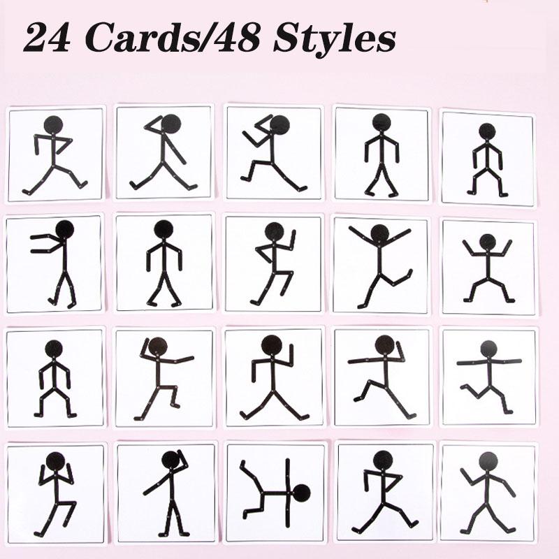 Монтессори Пазл «Человеческое тело» с фигуркой из палочек для малышей Деревянные игрушки со спортивными фигурками с подвижными суставами Детское образование