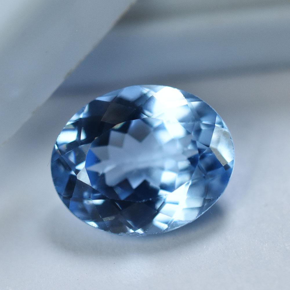 Natural Blue Aquamarine Loose Gemstone 9.7 ct Oval Cut Stone Gift for Her for Jewelry Designs