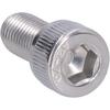 Hex Bolt, 1.25mm Fine Pitch M10 4Pcs Socket Cap Screw Bright Finish A2-70 Stainless Steel for Construction for DIY Jobs for Automotive
