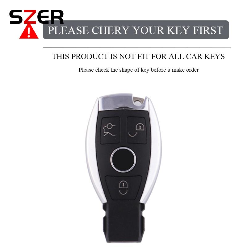 EKR2  TPU Car Key Case Cover Shell Accessories for Mercedes Benz A B C E GL S GLA GLK CLS Class AMG W204 W205 W212 W463 W176 Keychain