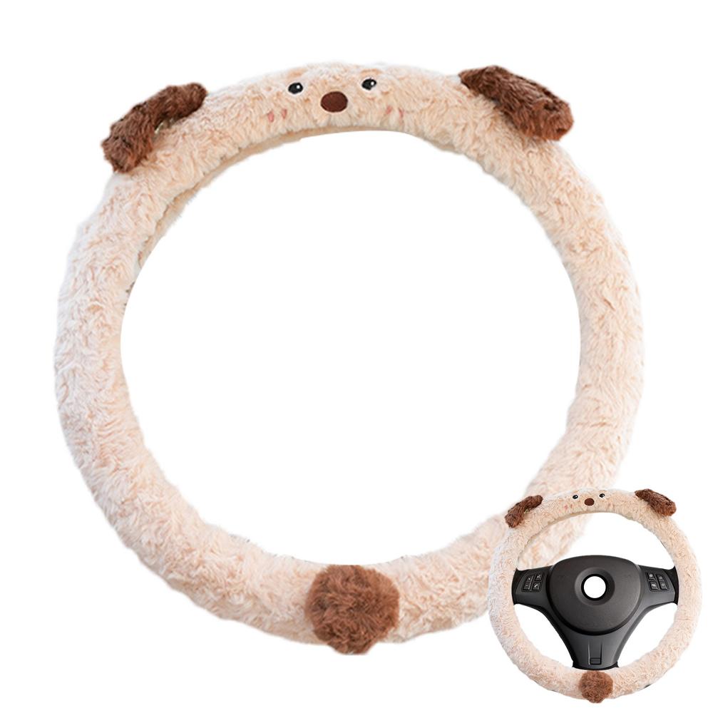 Чехол на руль Женский Защитник в форме животного Автомобильный протектор рулевого колеса Для женщин Девушек Автомобиль Внедорожник Грузовик Интерьер