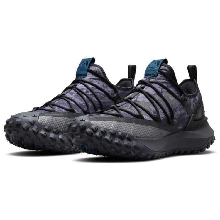 Nike ACG Mountain Fly Low Черные зеленые кроссовки унисекс Abyss DC9660-001