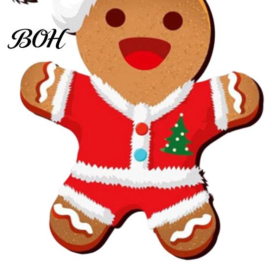 Winter Wonderland Decor Gingerbread Man Hanging Ornaments, Wooden Figure Pendants, Xmas Tree Rustic Christmas Decorations for Tree, Party Favors