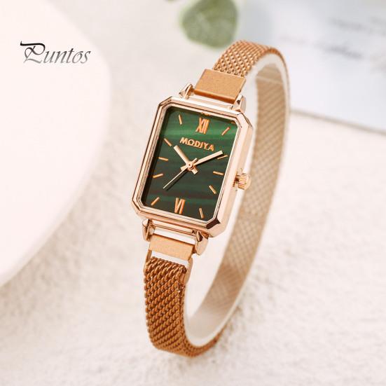 Женские часы с продолговатым циферблатом, кварцевый механизм, изысканный указатель, высокая точность, украшение без задержки, легкие женские наручные часы