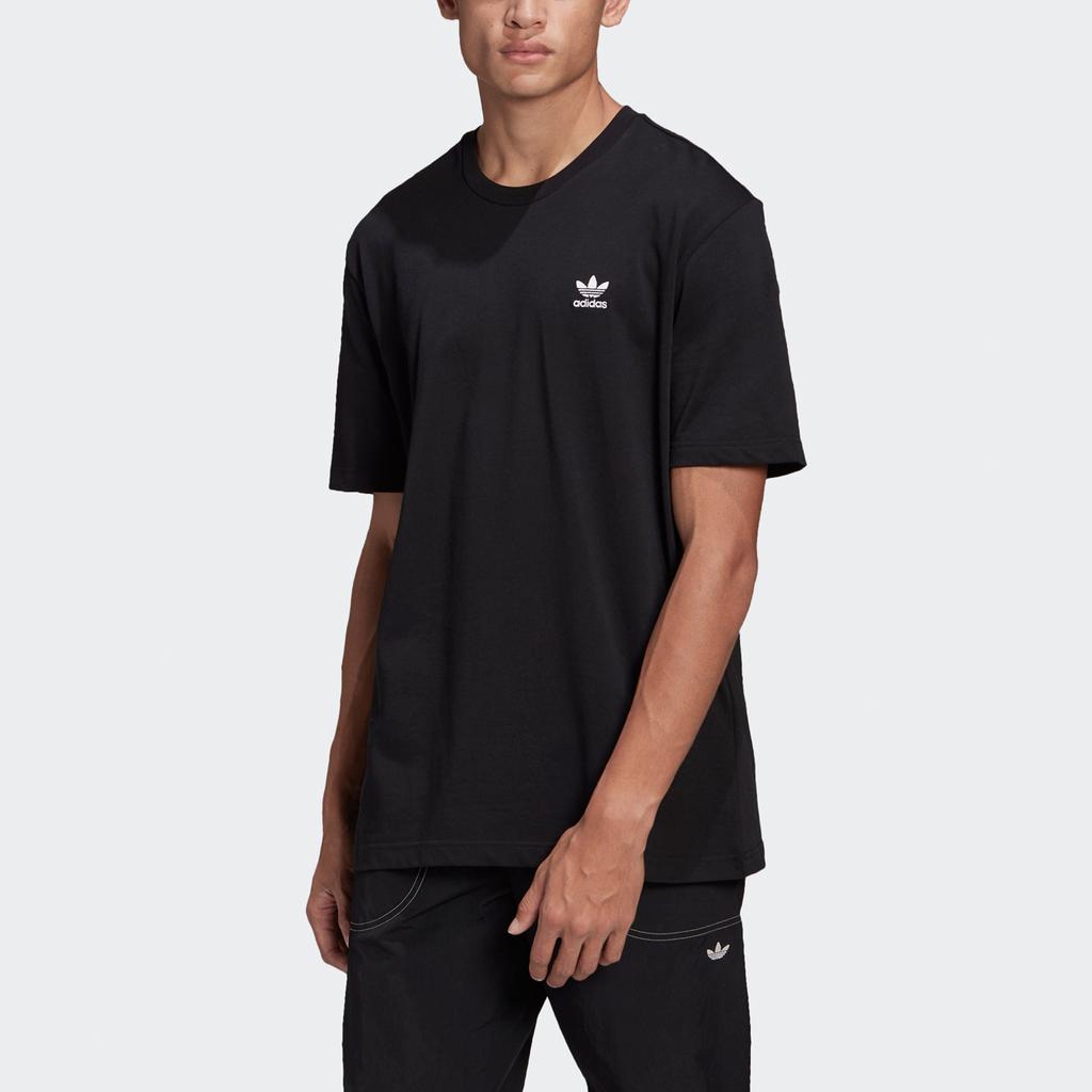 Adidas Мужская футболка Originals B+F с трилистником и принтом логотипа, черная, GN3454