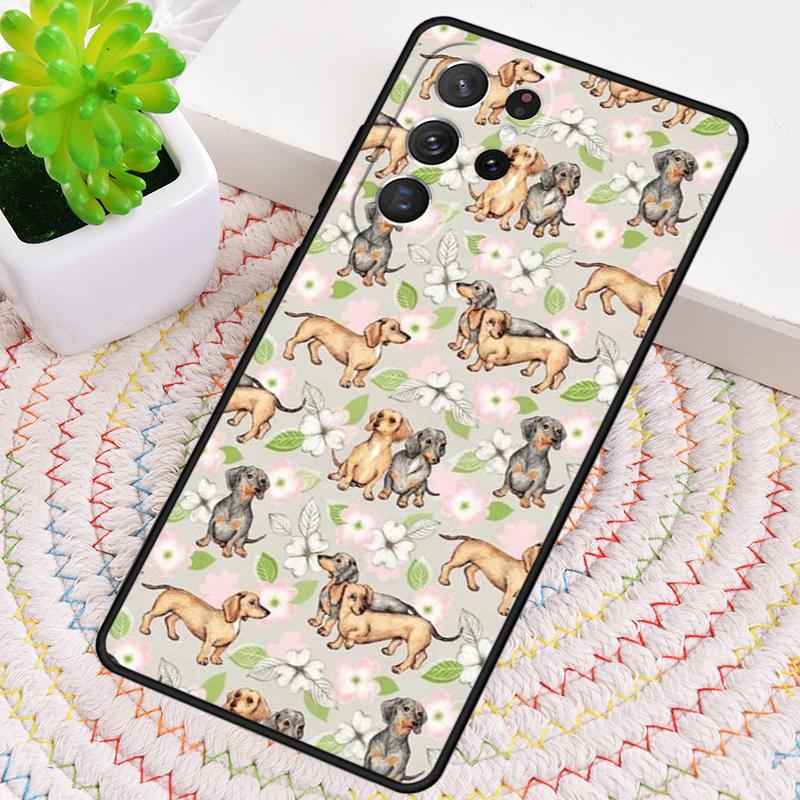 Чехол для телефона с таксой для Samsung Galaxy note 10 pro S26 Ultra S23 S24 FE S25 S21 S22 PLUS ударопрочный