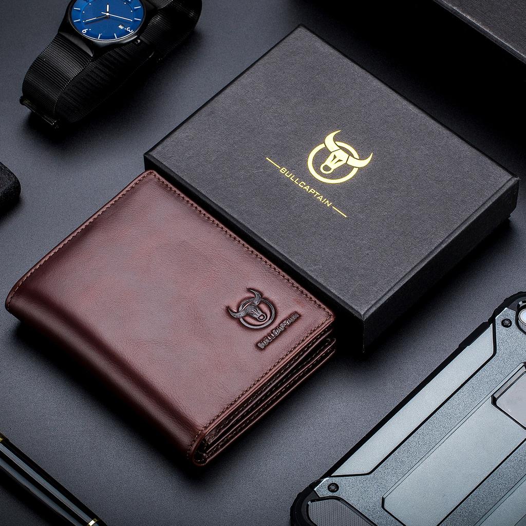 Leather Wallet Large Capacity Wallet Credit Card Holder for Men with 15 Card Slots