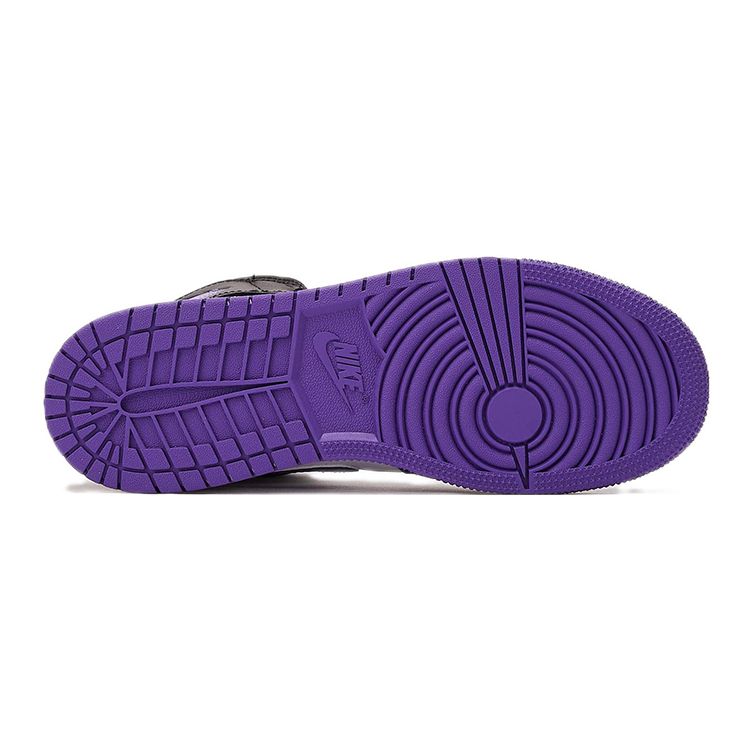 Кроссовки Air Jordan 1 Mid GS Dark Iris Purple Black White 554725-095