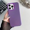 For Apple 15promax Skin Protection Case for IPhone 14 Laser IMD Solid Color Material Color Silver Phone Case