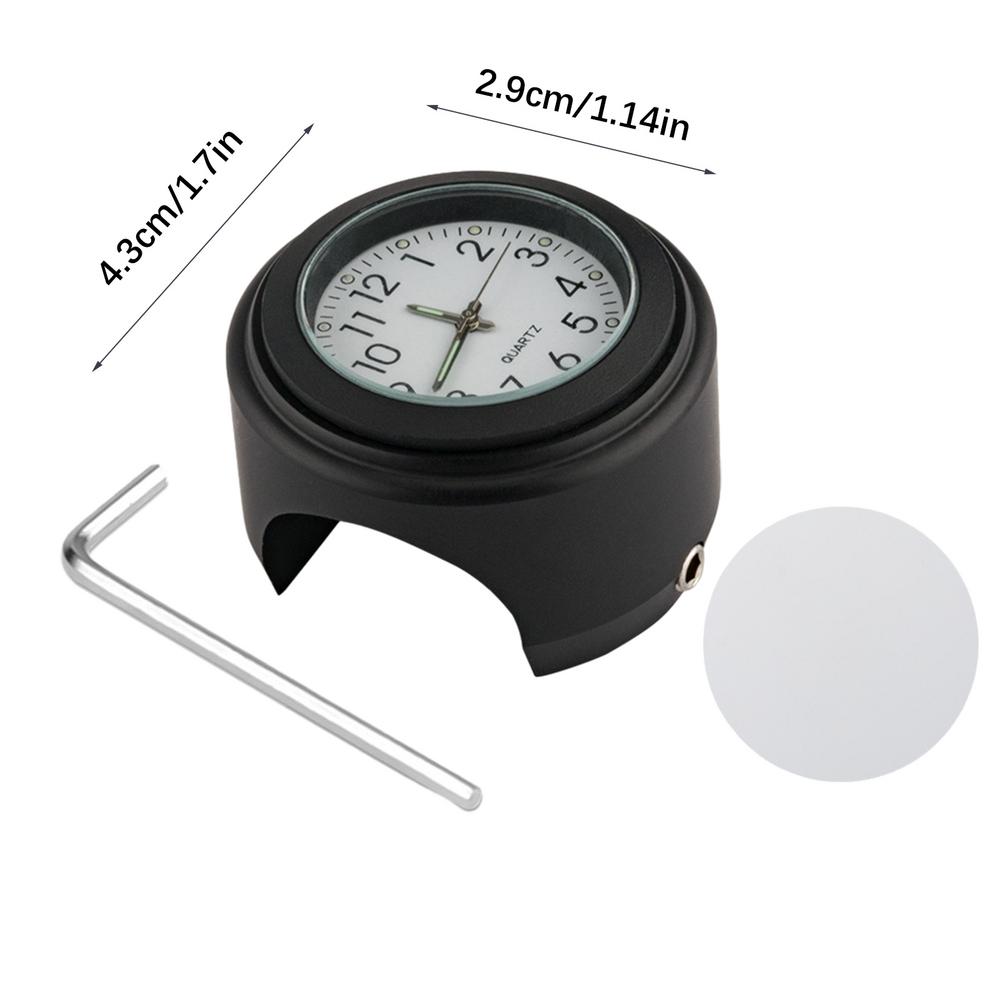 Точные водонепроницаемые часы, измеритель температуры, светящиеся в темноте, противоскользящие велосипедные часы на руль, подходят для руля 22–25,4 мм