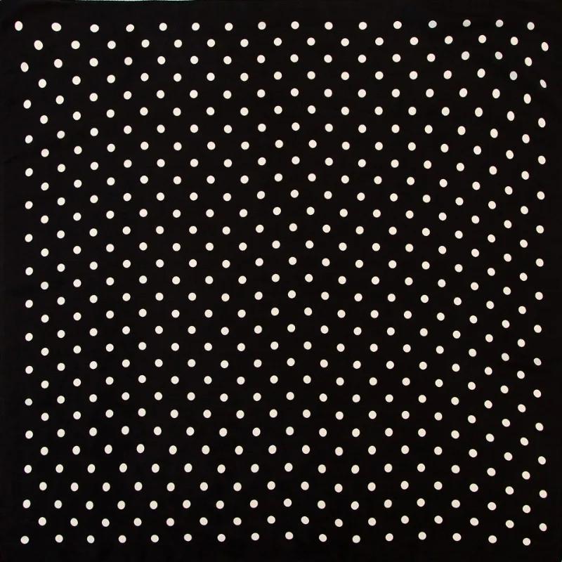 70cm Fashion Polka Dot Printed Scarf for Women Spring and Summer New Emulated Square Scarf for Trendy Versatile Headscarf Shawl