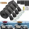 With Metal Buckle Tie-Down Belt 400 Kg Tensile Force Tow Rope Strong Ratchet Luggage Fixation