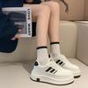 Raised Platform White Shoes Women's New 2025 Spring Internet Celebrity Super Fire Small Casual Muffin Shoes Board Shoes