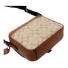 Coach Hudson 23 Color Block Classic Logo Crossbody Bag Medium Men bags Light-Saddle-Brown CR339-QBMYC