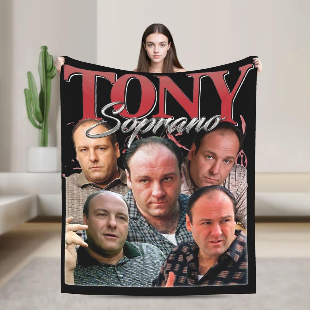 Тони Сопрано Одеяло Флис Зима Портативные Ультрамягкие Пледы для Постельных Принадлежностей Автомобиля Покрывала