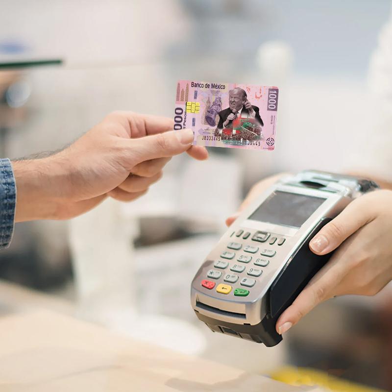 4 шт. Защитные наклейки DIY дорожные карточки наклейки индивидуальность не выцветают практичная кредитная карта кожа устойчива к царапинам