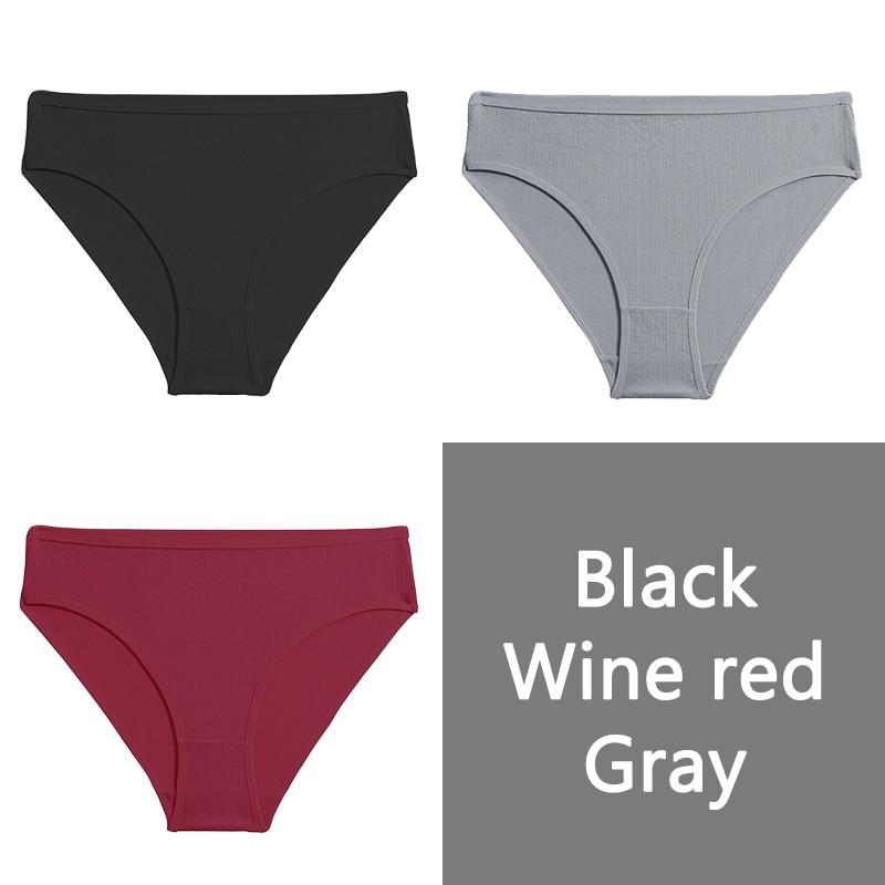 FINETOO Хлопковые трусики S-XL, женские трусы с низкой посадкой, женское удобное нижнее белье, модные жаккардовые трусики, нижнее белье, 3 шт.