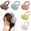 Soft Winter Warm Earmuffs Cute Folding Earflap Earwrap Plush Ear Warmer Children