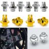 10/20pc Car Tire Screws Wheel Hub Decorative Plastic Screws Car Tire Refit Accessories Flat-Head Polished Surface Screw-on Screw