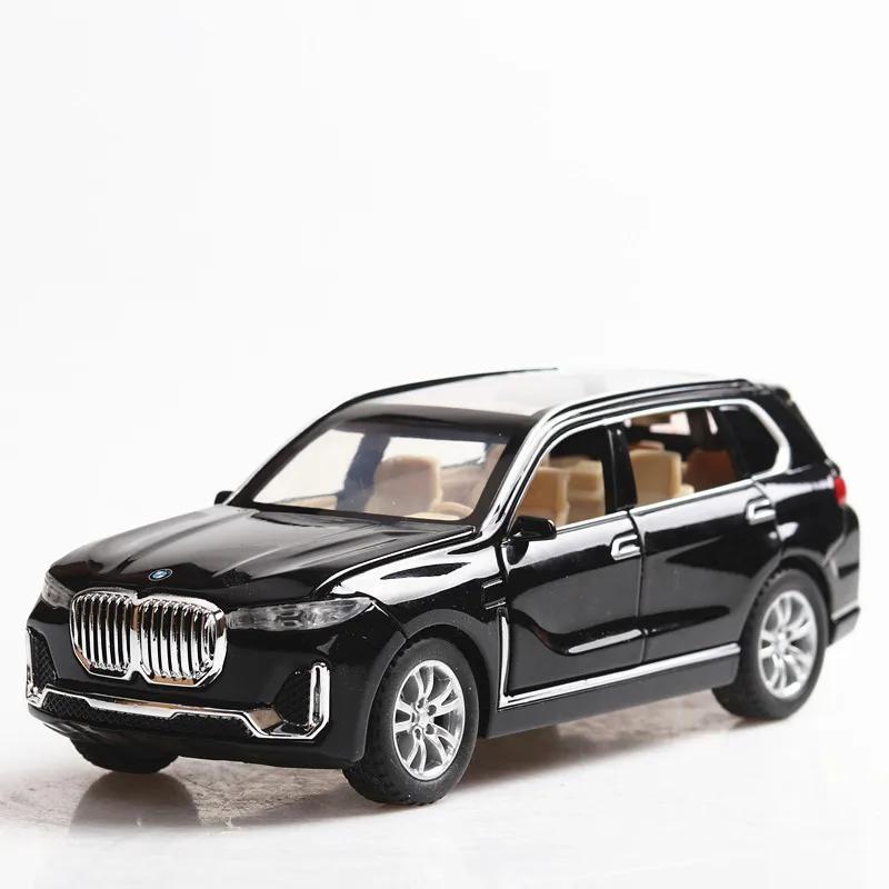 1:32 BMW X7 Миниатюрная игрушечная модель автомобиля Сплав Литой под давлением Звук Свет 6 Открывающихся дверей Инерционный механизм Резиновые шины Игрушки-транспорт для детей Подарки