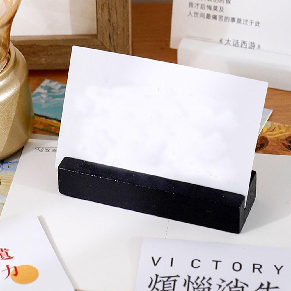 Picture Frame Base Desktop Decoration Photos Stand Cards Display Stand Paper Clamp Wooden Clips