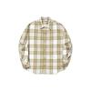 Li Ning Plaid Loose Casual Long Sleeve Shirt Men Shirts Brown White ASHT473-2