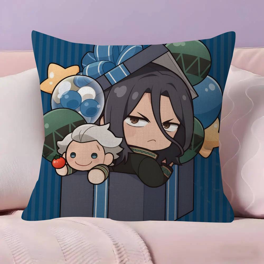 Japanese Anime Wind Breaker Pillow Cushion Cover Pillowcase Living Room Sofa Home Decor