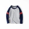 Kids' 2025 Spring Long Sleeve Korean T-Shirt - Pure Cotton for Boys