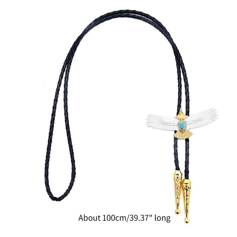 Сплав Боло для мужчин Золотой орел Боло Галстук Галстук Подвески на воротник Западное ожерелье для подростков Ковбойский аксессуар для родео