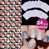 Трафарет для маникюра, трафарет для французского маникюра 24 листа