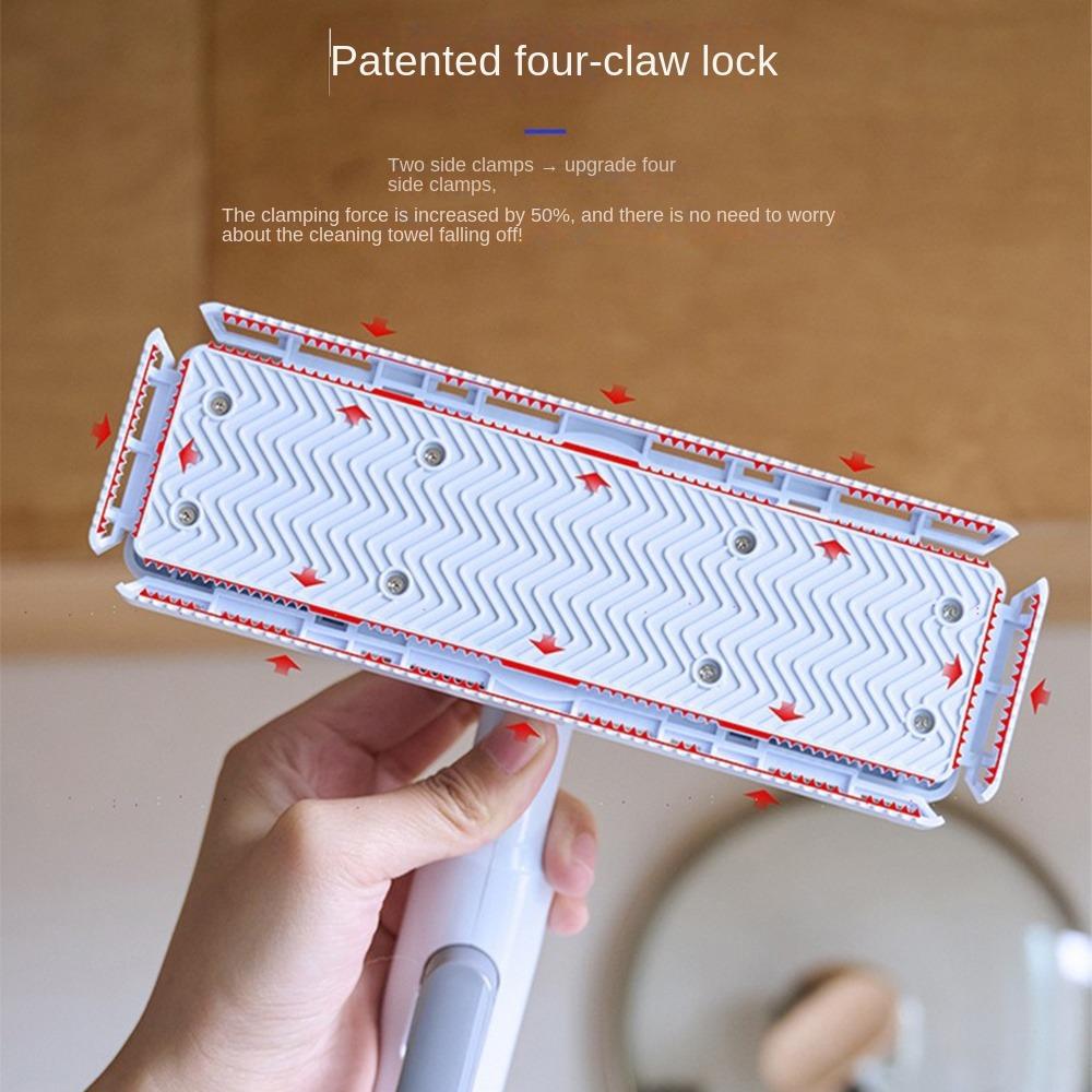 Двойного назначения Швабра с распылителем, швабра с зажимом для ткани без рук, творческая швабра для уборки офиса