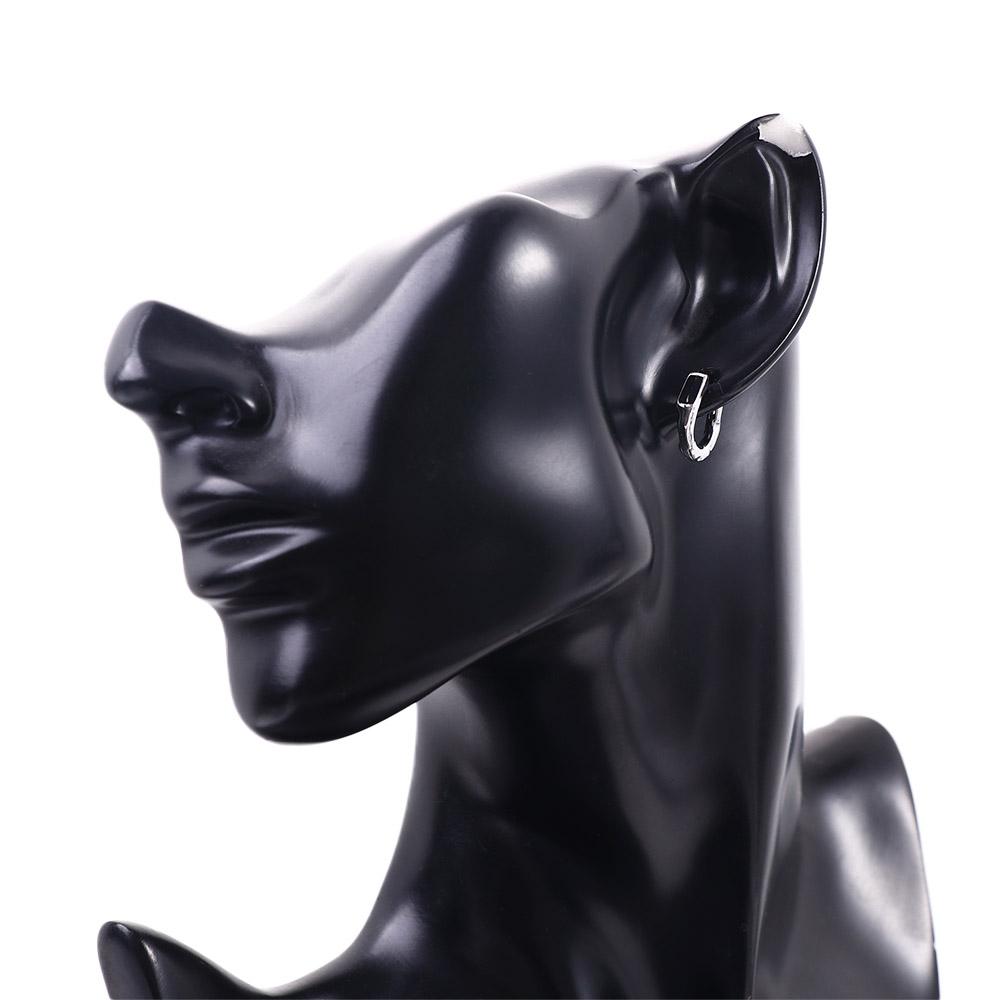 Street Wear Punk Party Silver Plate Korean Earrings Ear Buckle Men Accessories Men Hoop Earrings