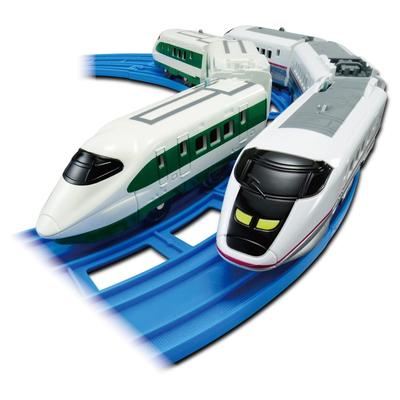 TAKARA TOMY Plarail Цветной Синкансэн серии 200 Синкансэн серии E3 Комачи Двойной игрушечный поезд для детей от 3 лет (Серия Е2) & Набор,