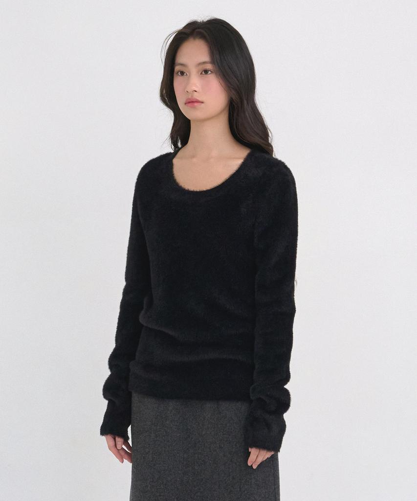 MICANE Powdery U-Neck Knit