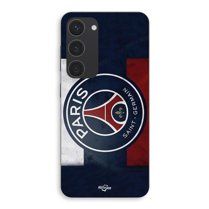 Coque de téléphone - MANIACASE - Samsung Galaxy S23 Plus - Silicone - Drapeau Paris Saint Germain - Souple
