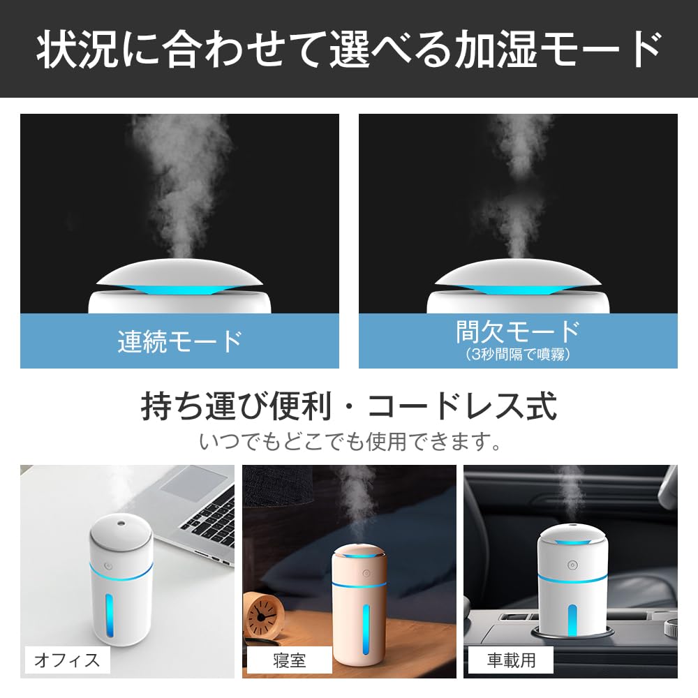 Troston Desktop Small Size Improved Ultrasonic 350ml Large Silver Ion Antibacterial Hypochlorous Acid Water Quiet Operation Humidifier, [2026 Model],