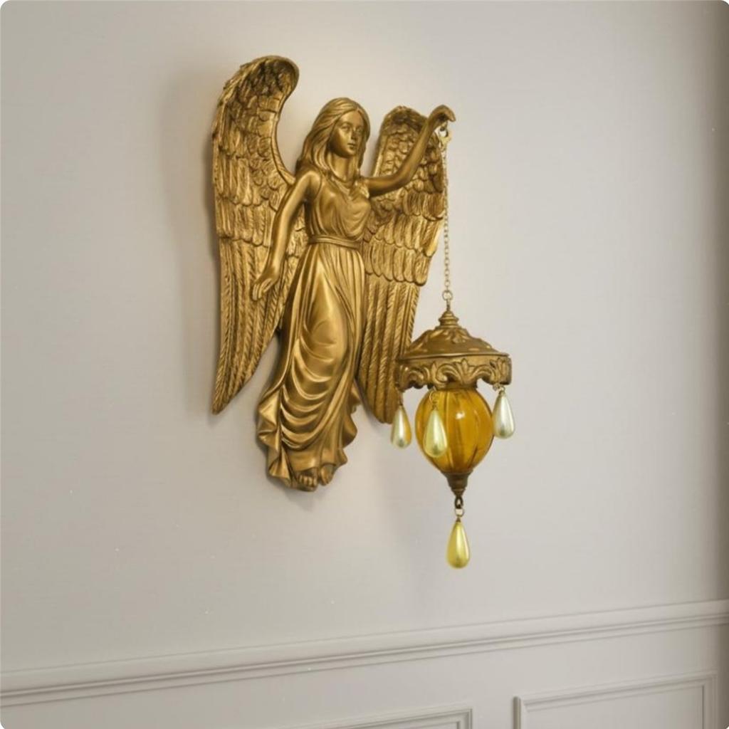 Mermaid Wall Lamp Resin Sculpture Mythical Figure Wall Lamp Mythical Creature Sconce Cordless Design for Themed Rooms, Hallway
