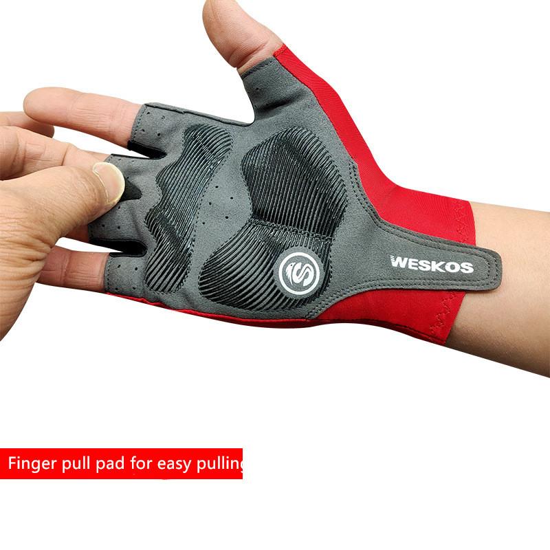 Перчатки для верховой езды на половину пальца, противоскользящие велосипедные перчатки, перчатки для бега для фитнеса, дышащие, впитывающие пот, для мужчин и женщин