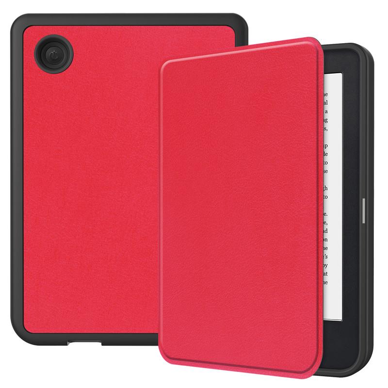 Чехол funda для KOBO Clara 2E Чехол 2022 Smart Cover Искусственная кожа Силиконовая задняя крышка Полный корпус Чехол для электронной книги для Etui Kobo Clara 2e Чехол Capa