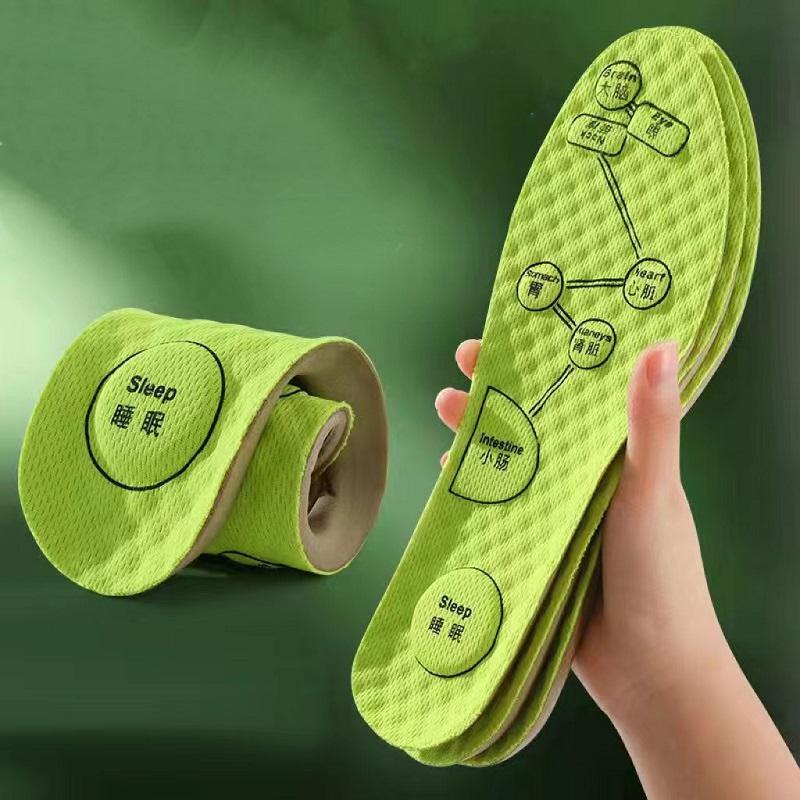 Orthopedic Support Soft Mesh Insoles with Massage Function for Men and Women