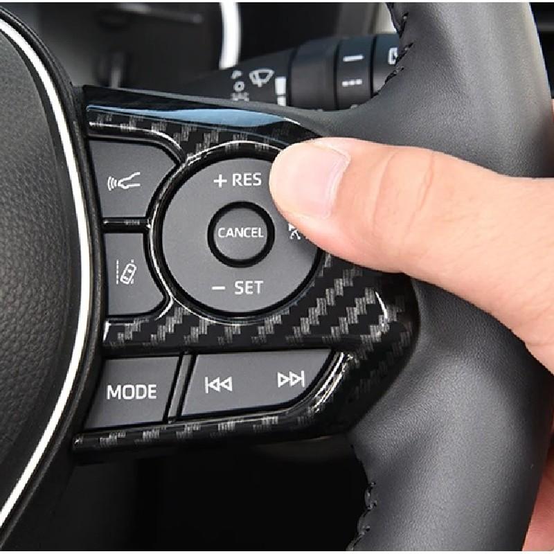 For Toyota Corolla E210 2019 2020 2025 2025 Car Styling Steering Wheel Button Switch Panel Frame Cover Trim Stickers Accessories