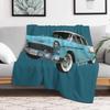 55 Chevy Bel Air Throw Blanket Soft Home Decor Blanket for Couch Bedroom