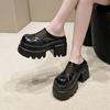 Fashion 2025 Summer Women's Fashion Outdoor Sandals Thick Platform Elevator New Hollow Mesh Breathable Best Seller Closed Toe Slippers