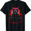 Black Cat Devil Demon T-Shirt